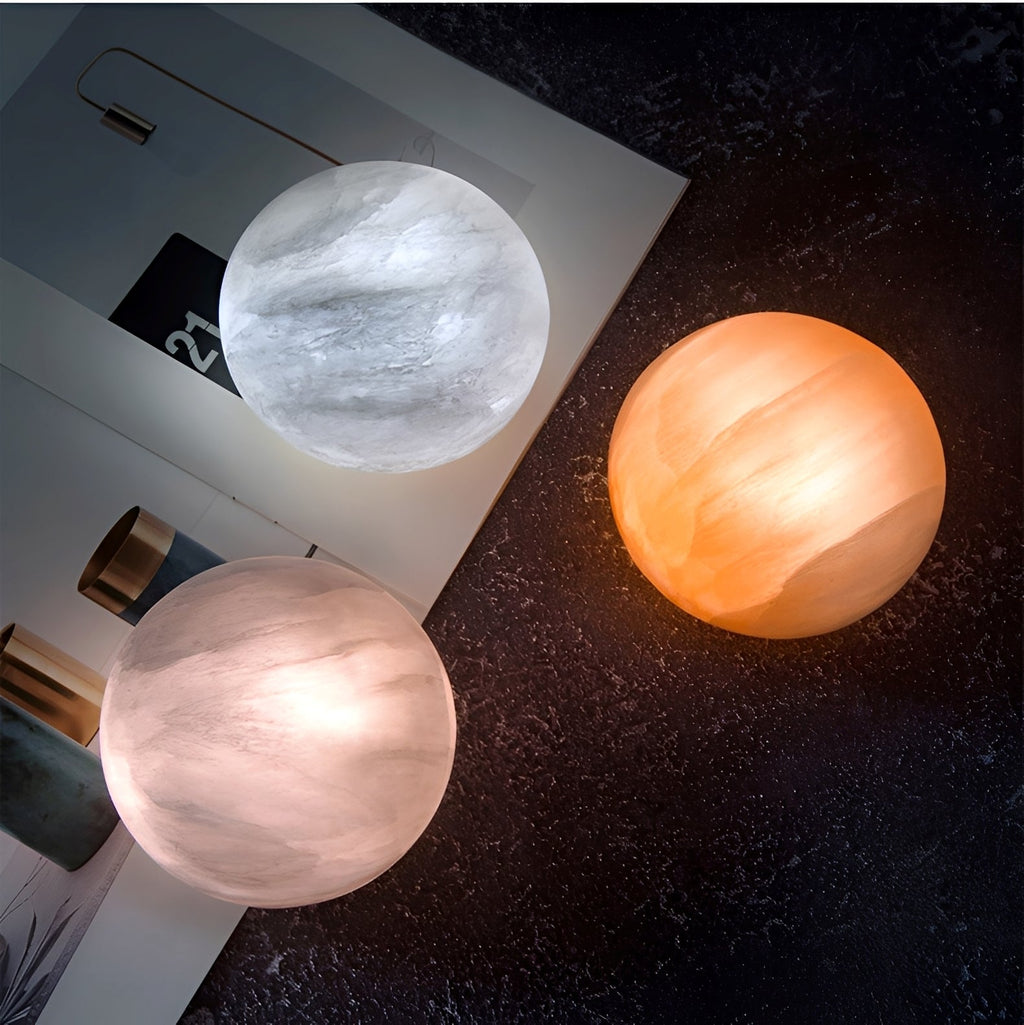 Selina – Mineralische Nachttischlampe