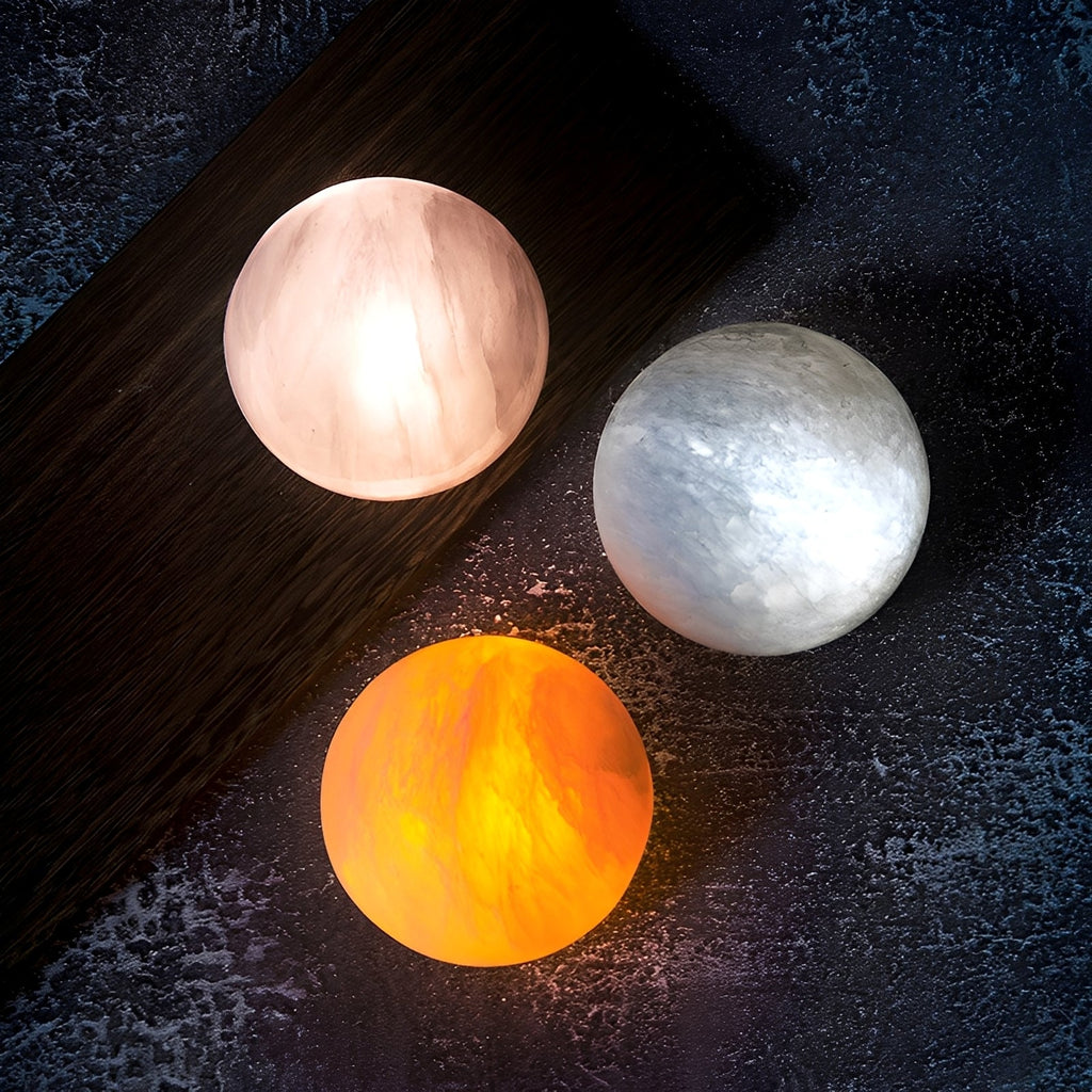 Selina – Mineralische Nachttischlampe