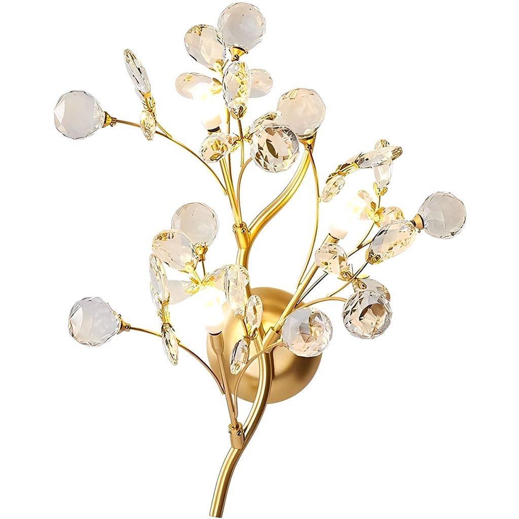 Zuko – Kristall-Wandlampe im Zweig-Design