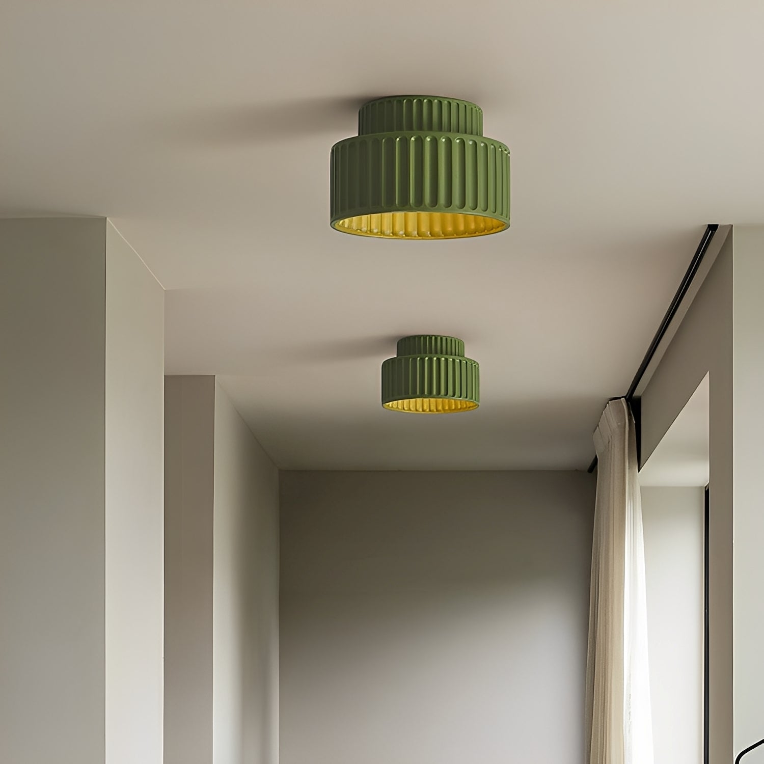 Coralie – Creme-Stil LED-Deckenlampe