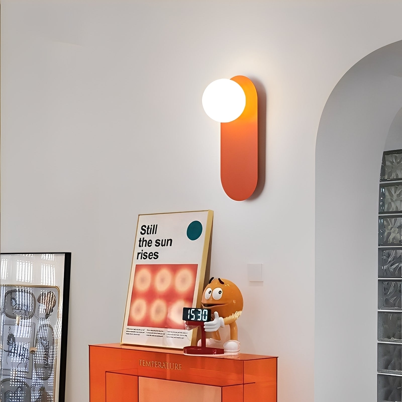 Lucie – Ovale Wandlampe