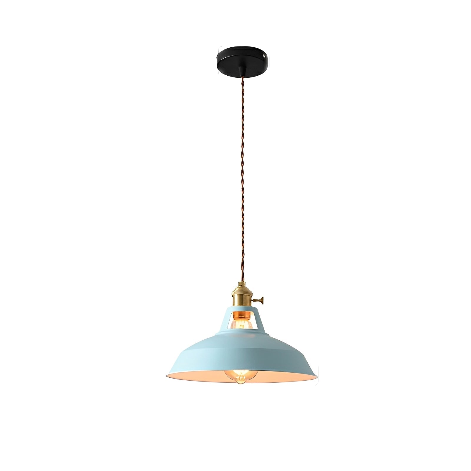 Mella – Industrie-Hängelampe im Macaron-Design aus Metall