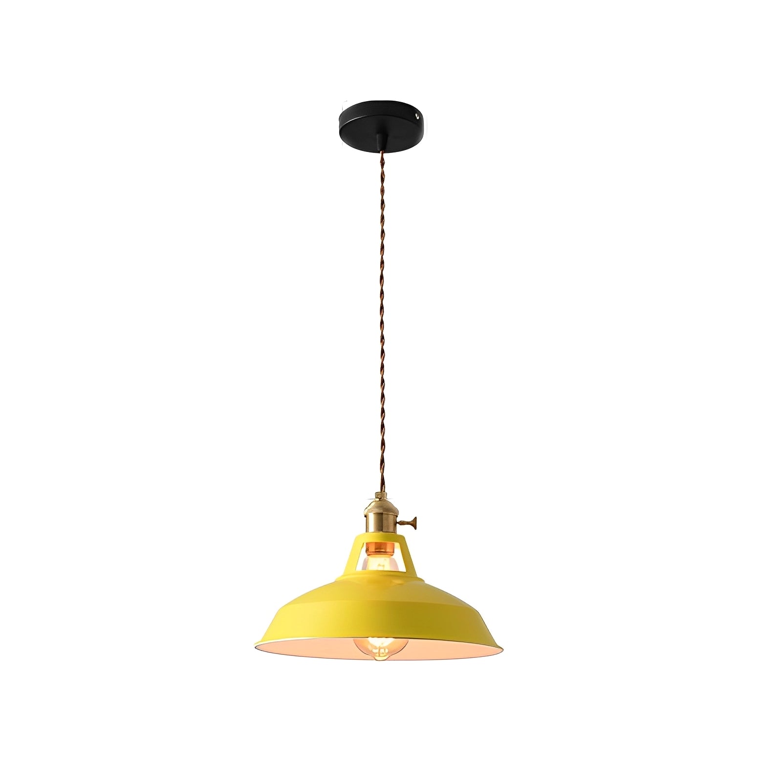 Mella – Industrie-Hängelampe im Macaron-Design aus Metall
