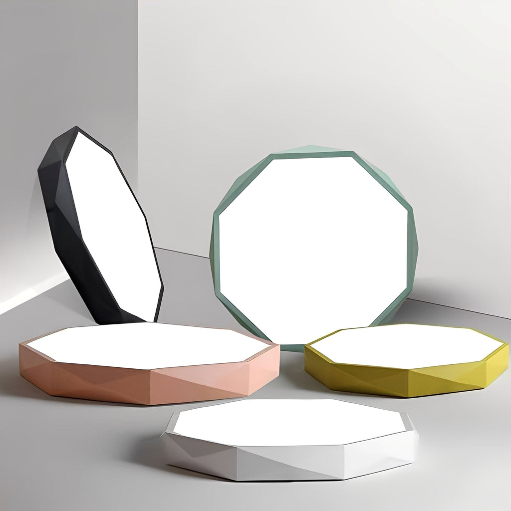 Marcial – Macaron LED-Deckenleuchte im Muschel-Polygon-Stil