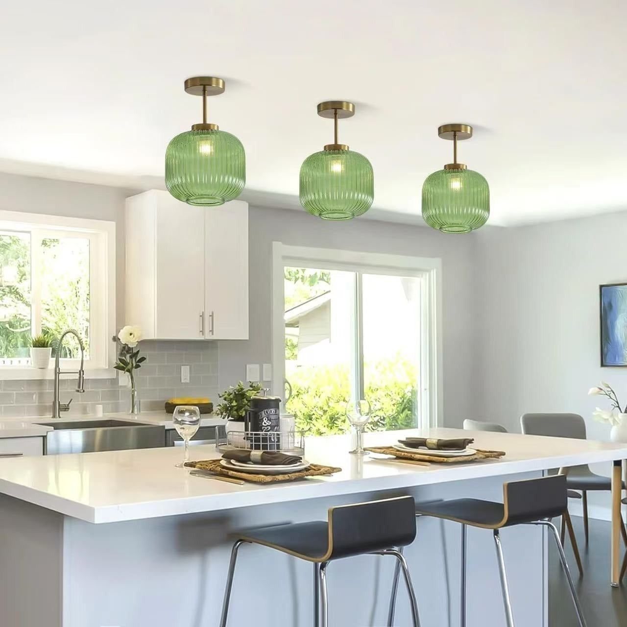 Saki – Nordische Vintage-Laternen-Deckenlampe