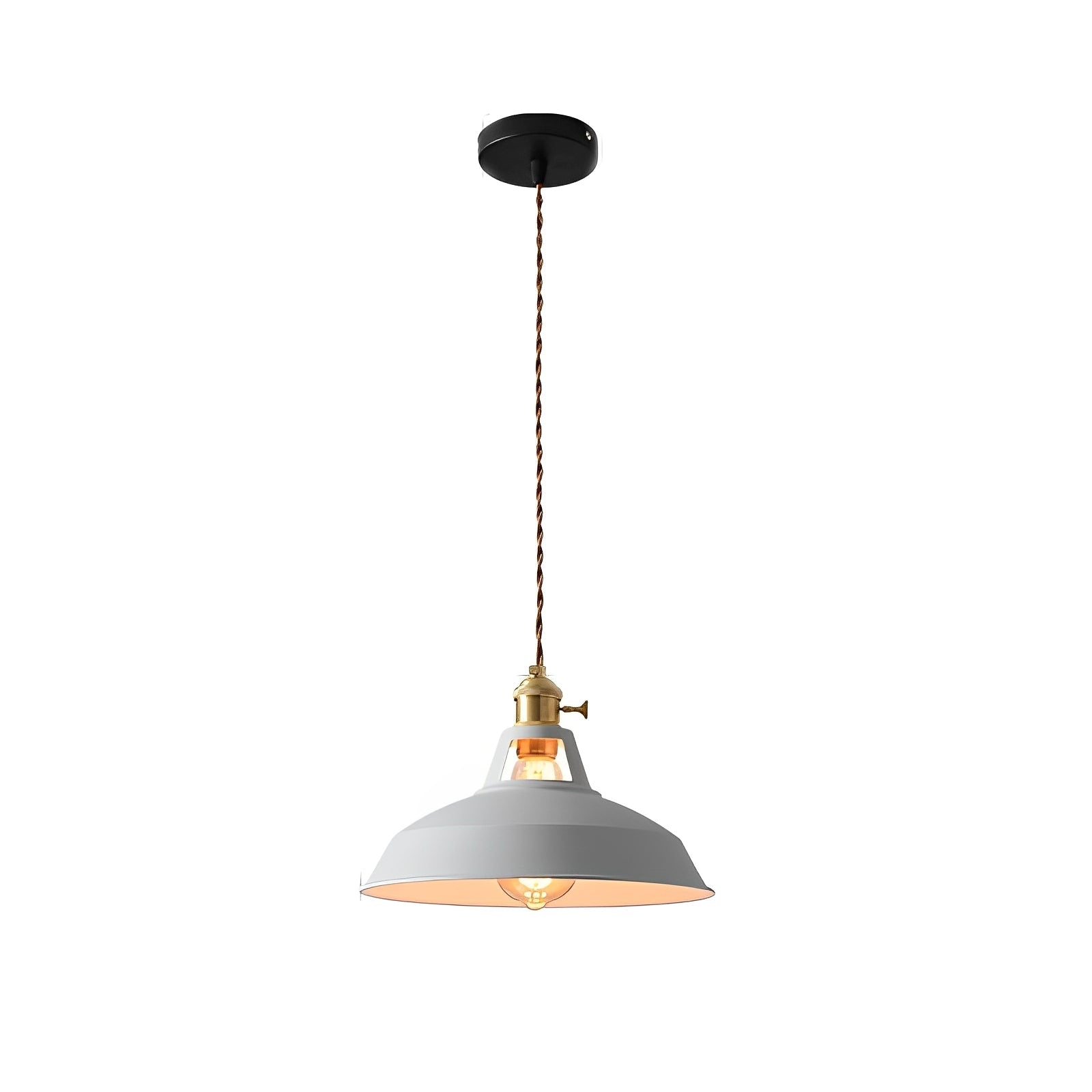 Mella – Industrie-Hängelampe im Macaron-Design aus Metall