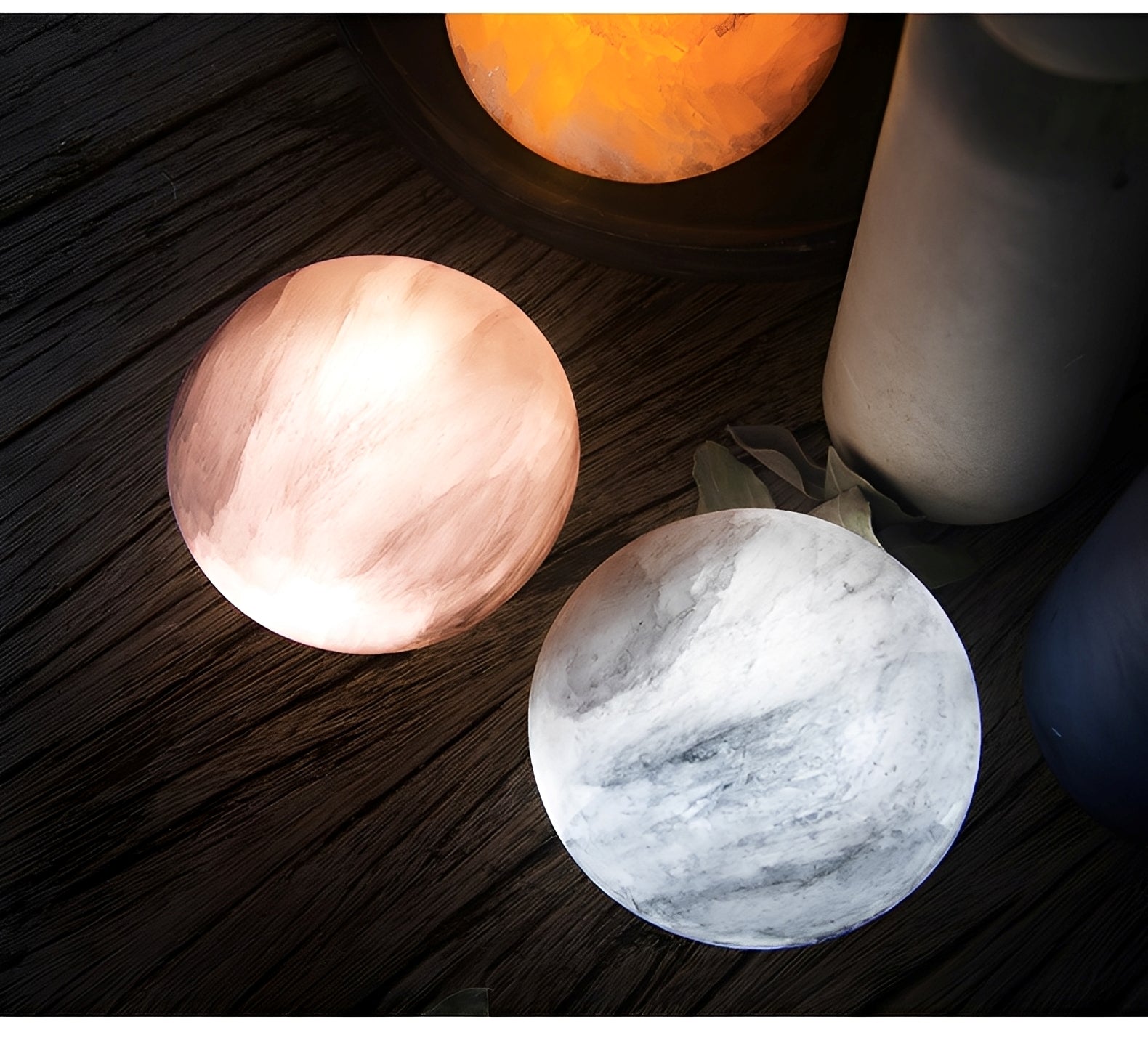 Selina – Mineralische Nachttischlampe