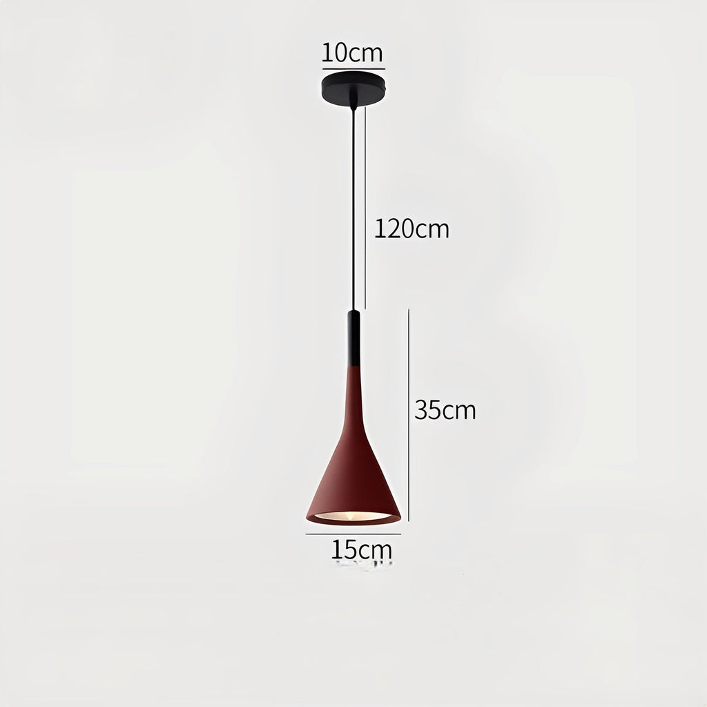 Arashi – Zeitgenössische Hängelampe aus Aluminium mit Horn-Design