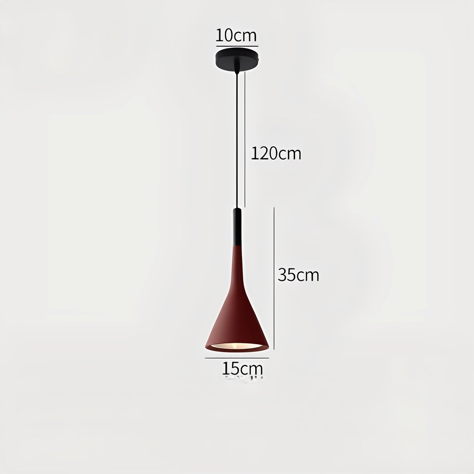 Arashi – Zeitgenössische Hängelampe aus Aluminium mit Horn-Design