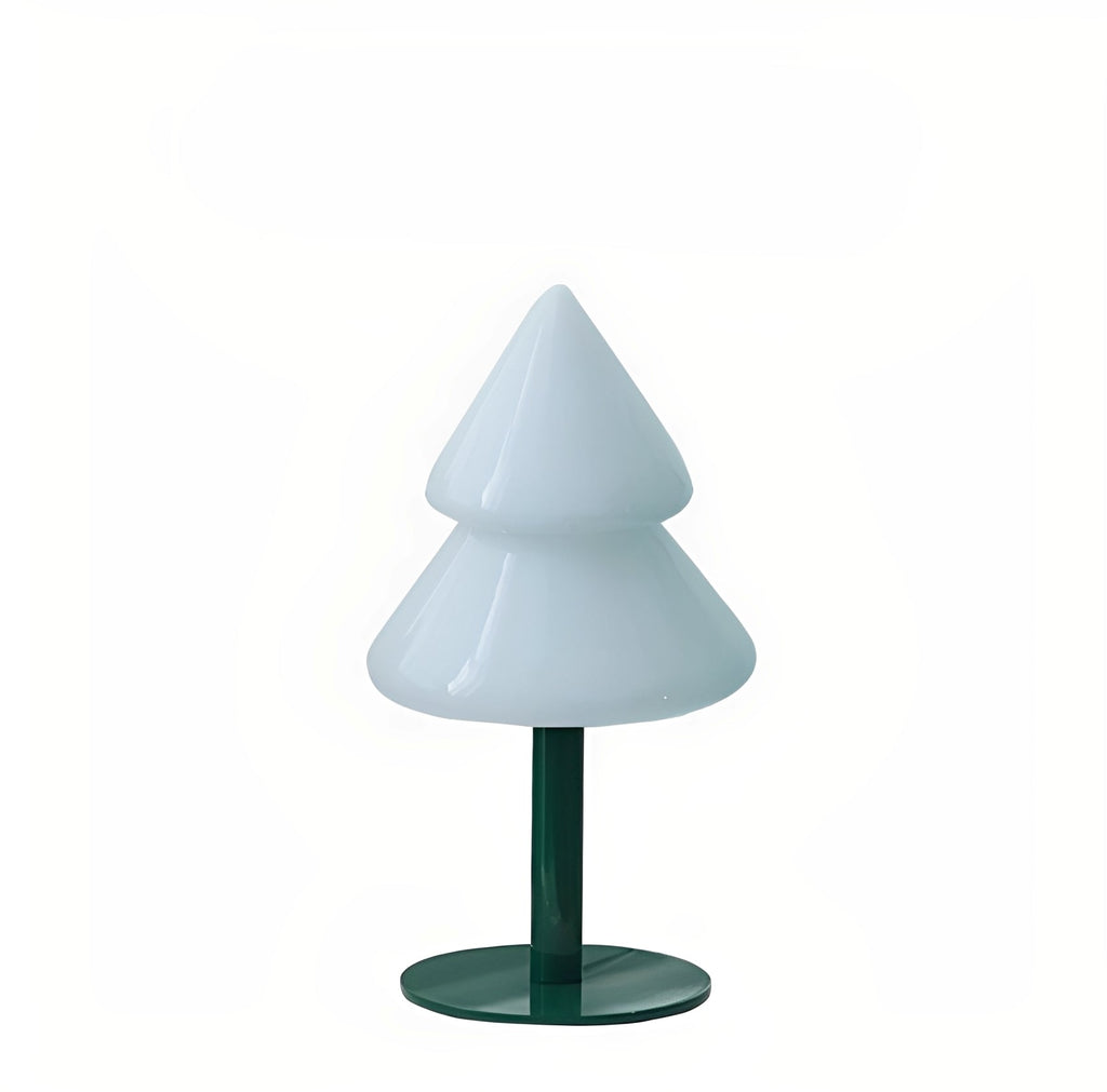 Noelle – Bunte Tischlampe in Tannenbaumform