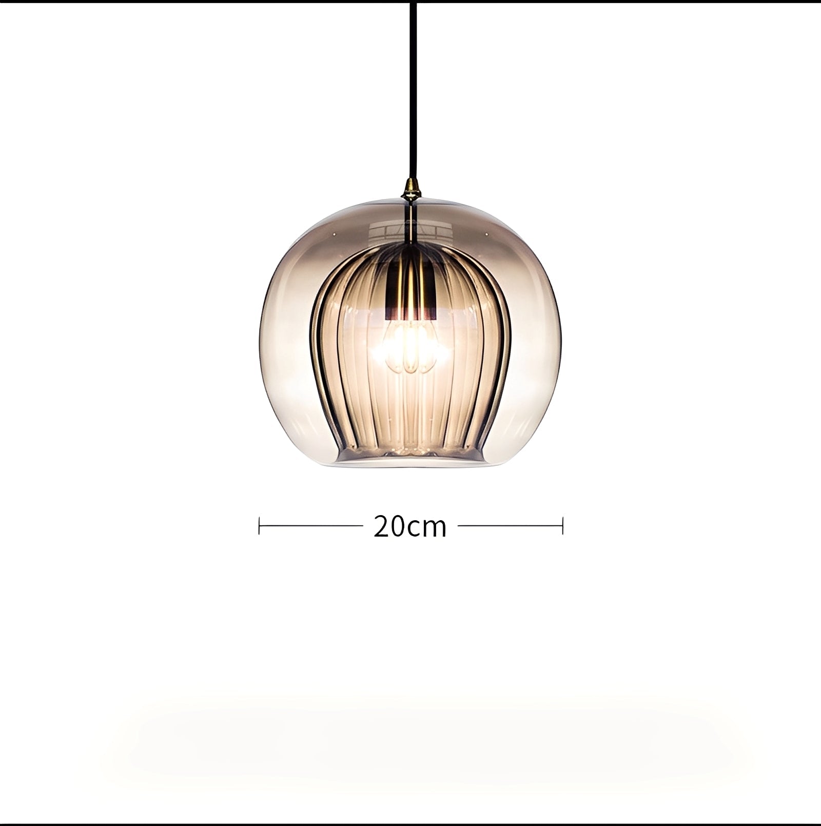 Mira – Einfache Glas-Pendelleuchte