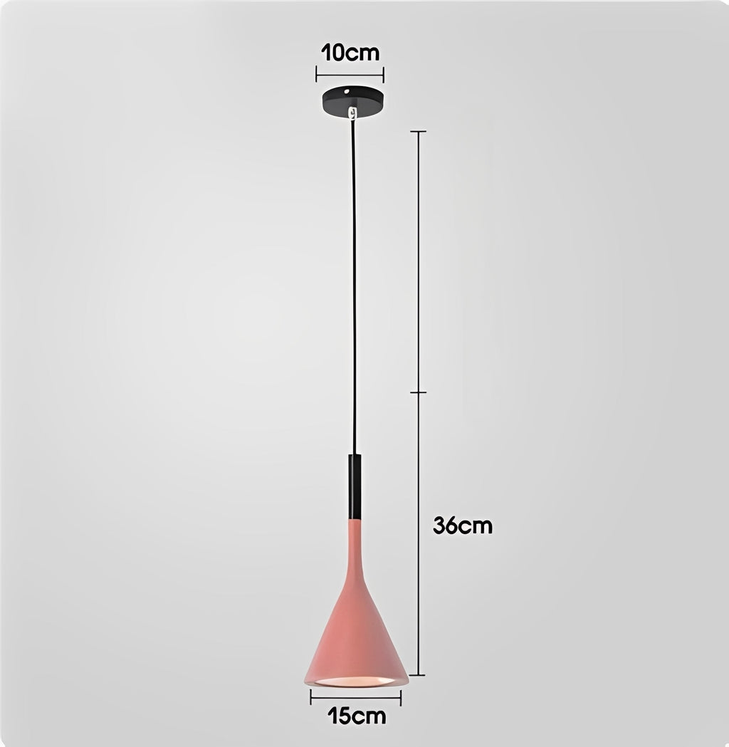 Arashi – Zeitgenössische Hängelampe aus Aluminium mit Horn-Design