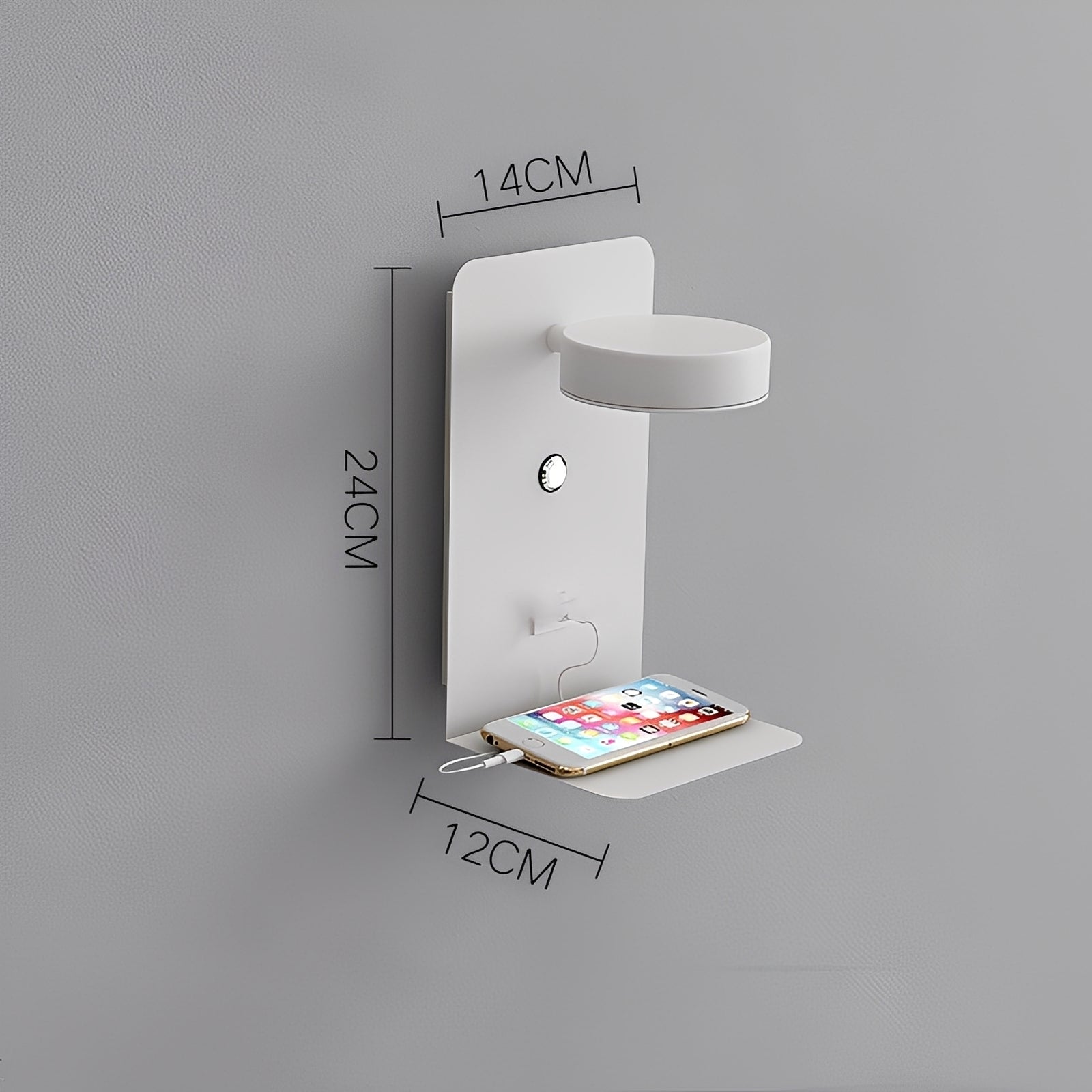 Darren – Tischlampe mit USB-Anschluss für die Nacht