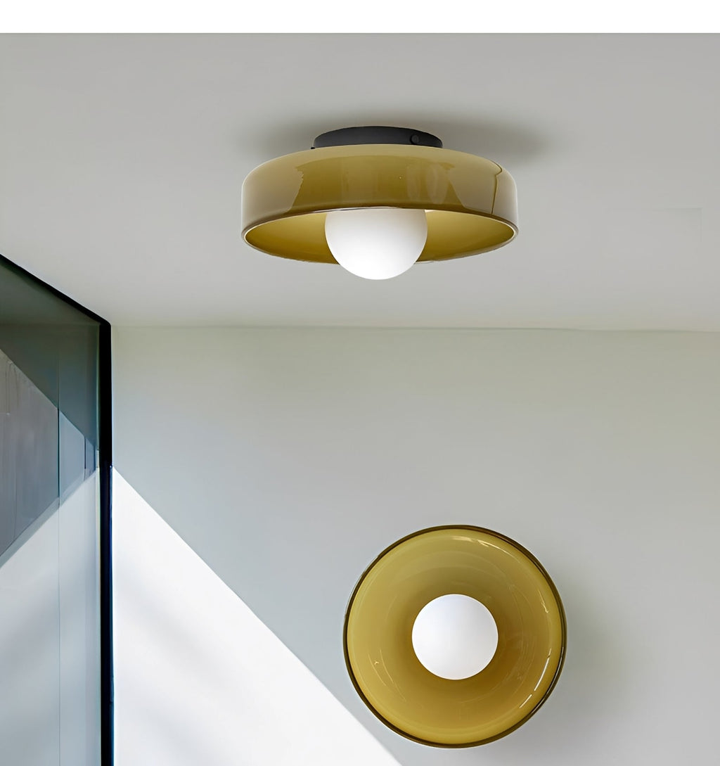 Amelie – Retro-Deckenleuchte aus Glas