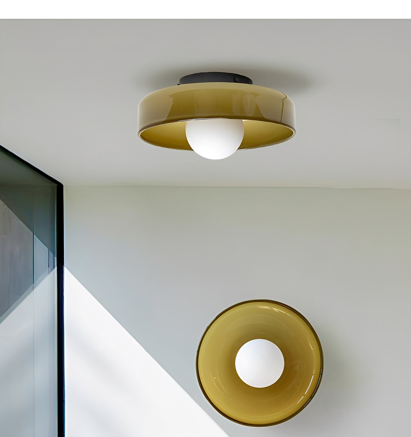 Amelie – Retro-Deckenleuchte aus Glas