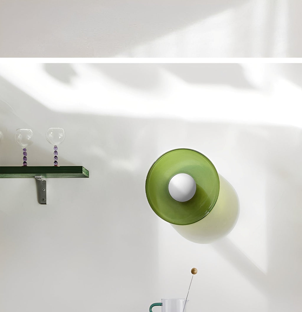 Amelie – Retro-Deckenleuchte aus Glas