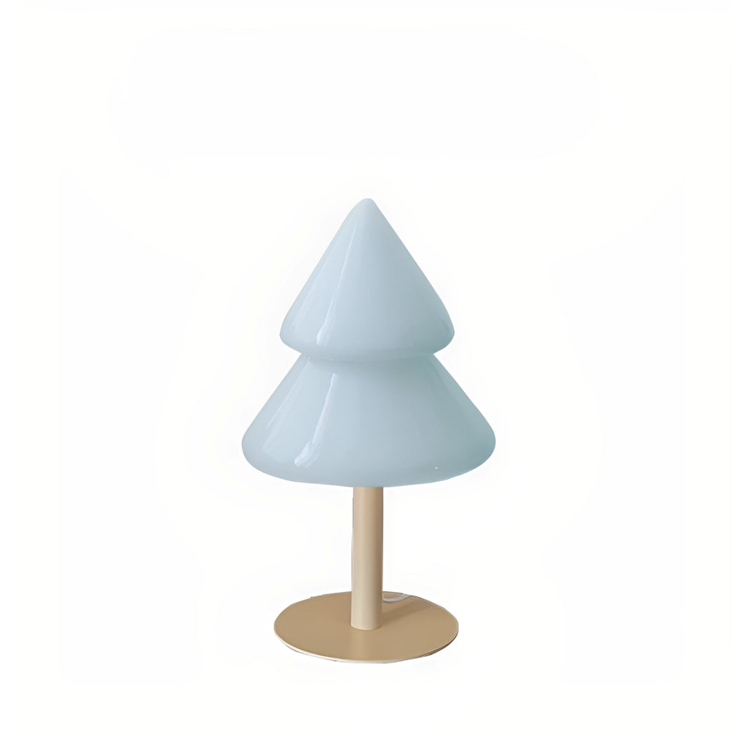 Noelle – Bunte Tischlampe in Tannenbaumform