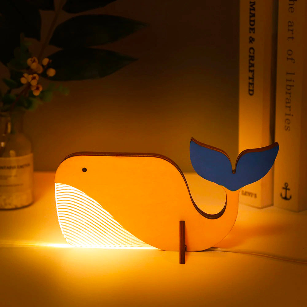 Noah – Holz- und Acryl-Tierlampe