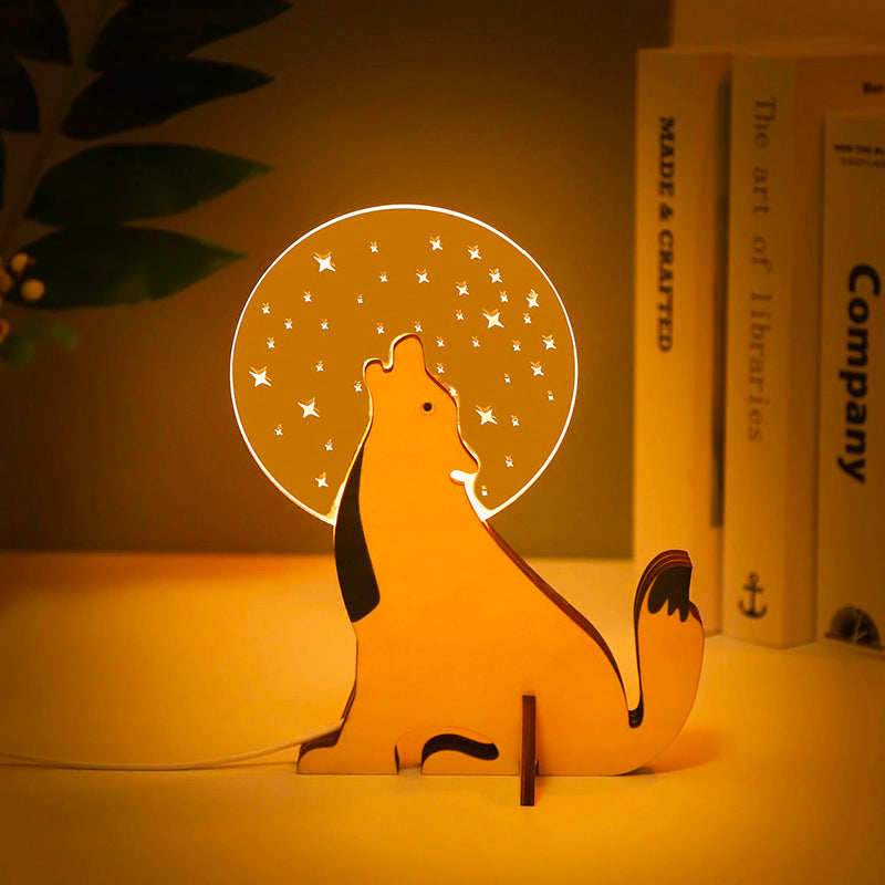 Noah – Holz- und Acryl-Tierlampe