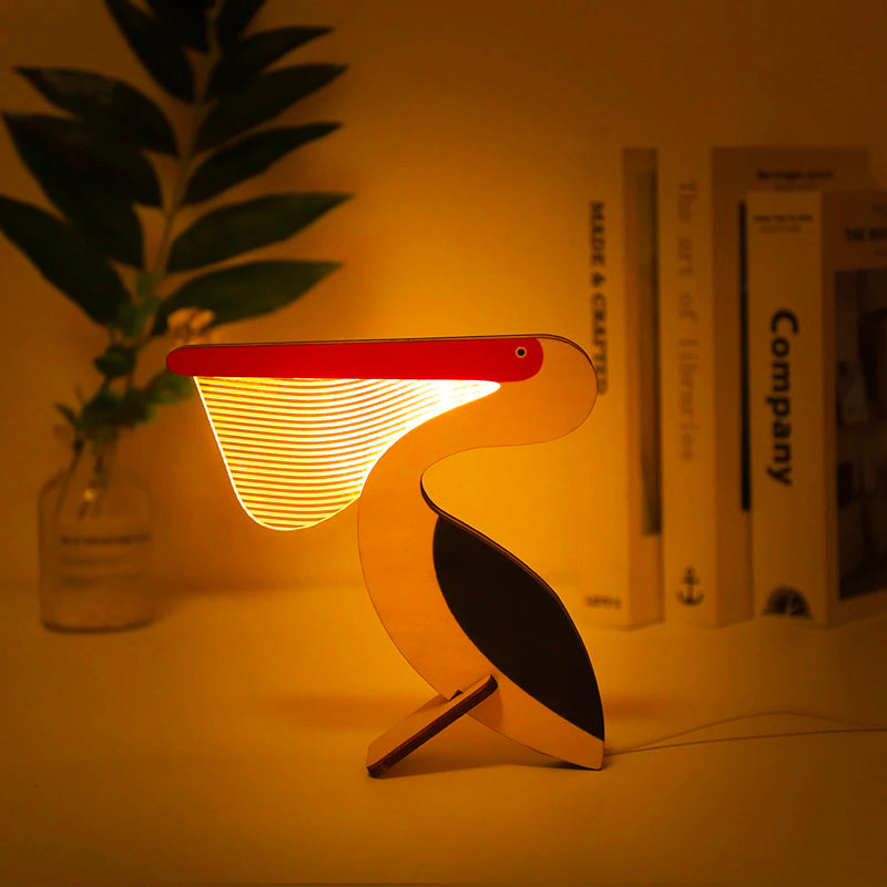 Noah – Holz- und Acryl-Tierlampe