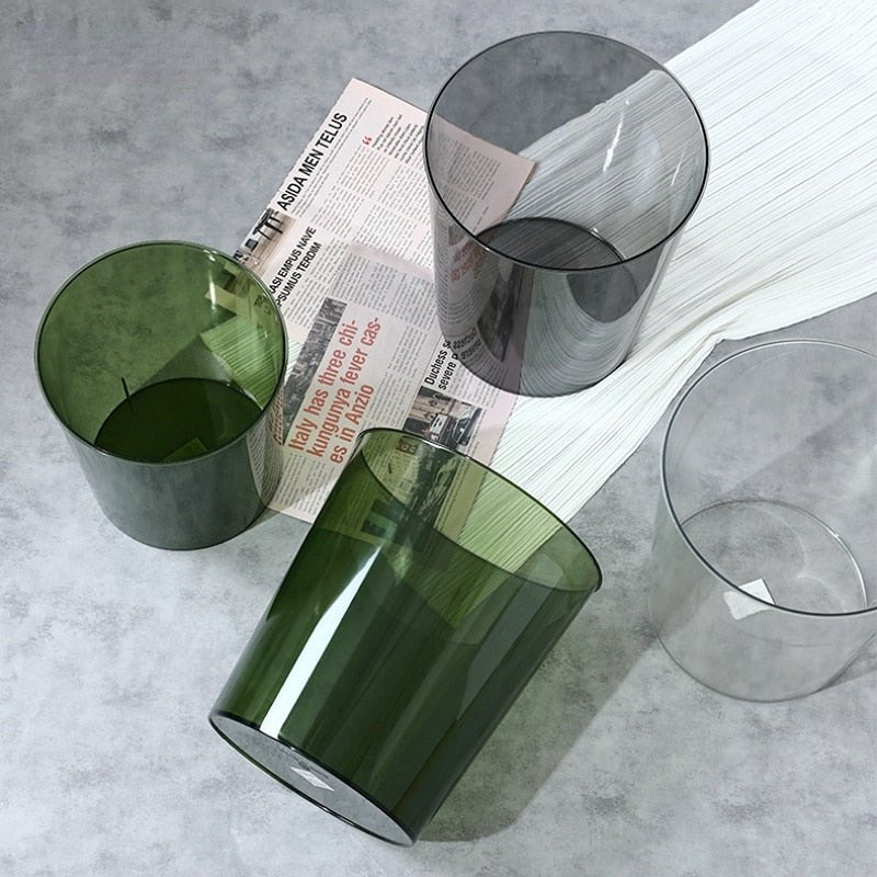 ClearLuxe – Transparenter Design-Mülleimer für stilvolle Räume