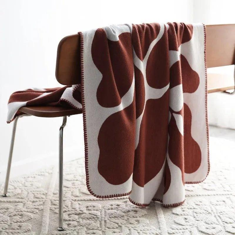 Akemi – Jacquard-Cashmere-Wolldecke