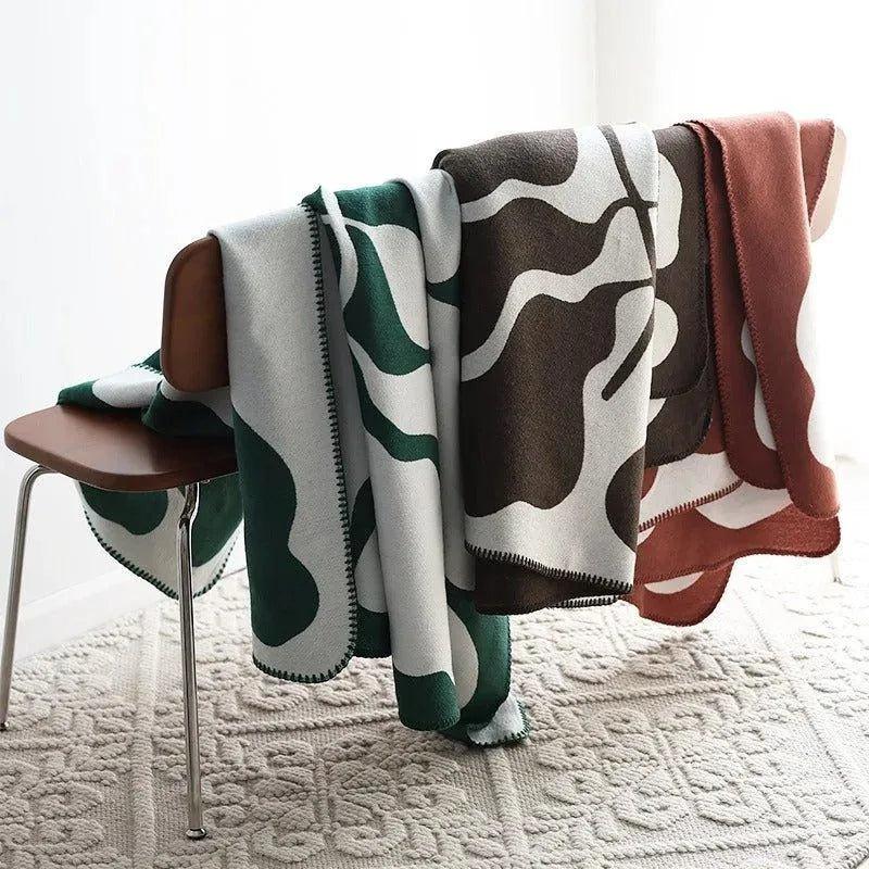 Akemi – Jacquard-Cashmere-Wolldecke