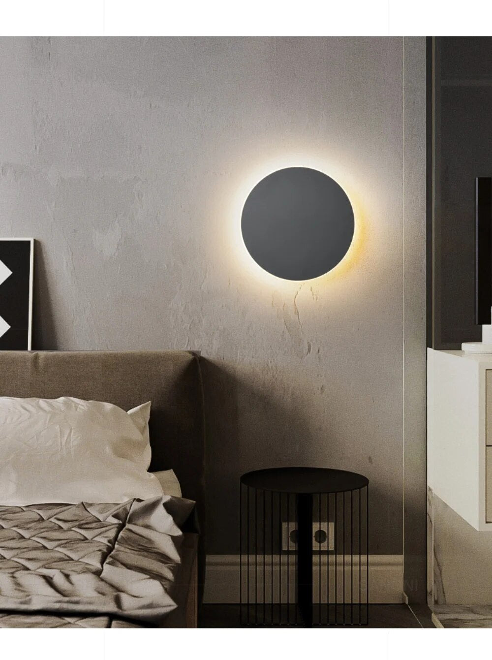 SleekGlow Wandlampe – Runde LED-Leuchte für stilvolle, moderne Wandbeleuchtung