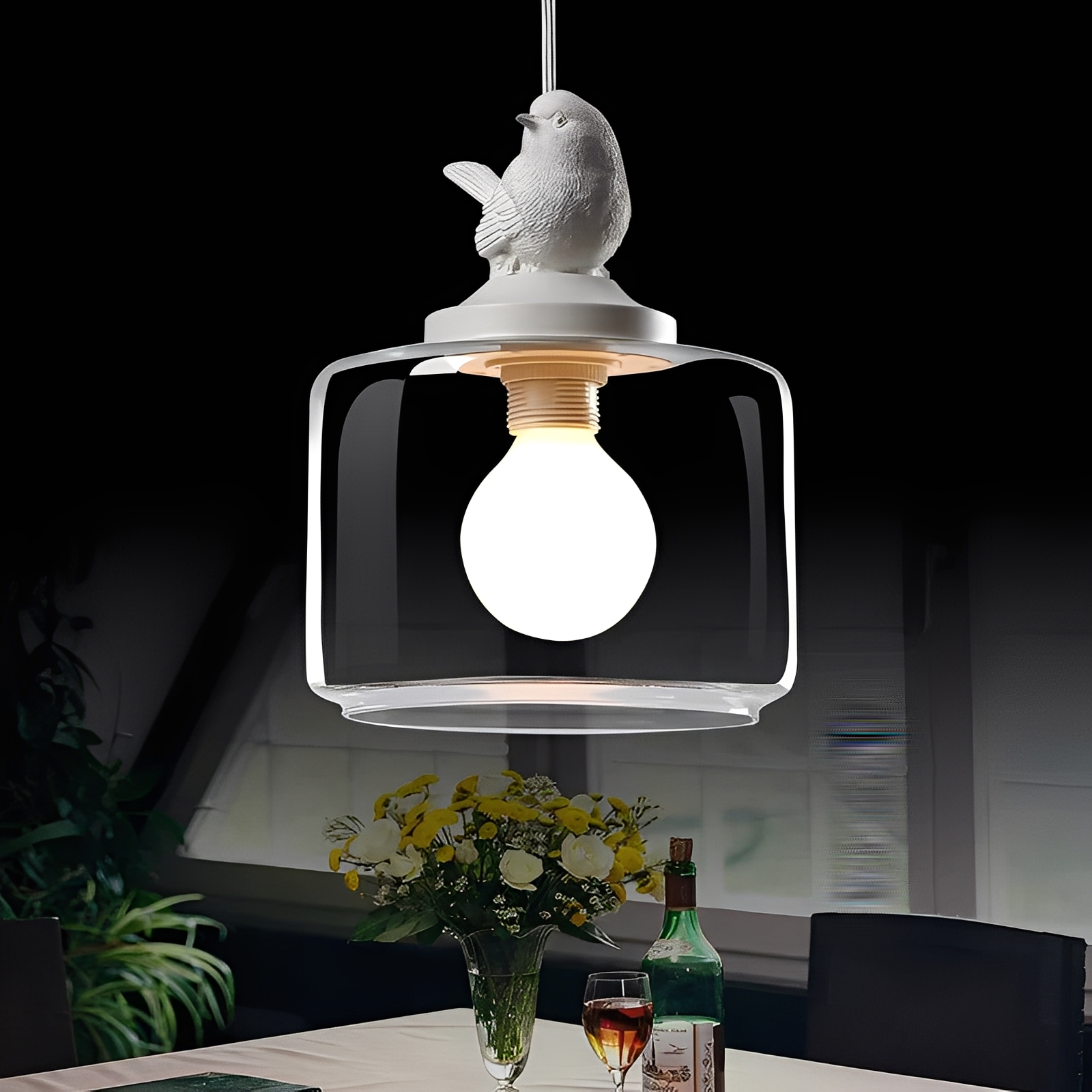 Aurel – Designer-Vogel-Pendelleuchte
