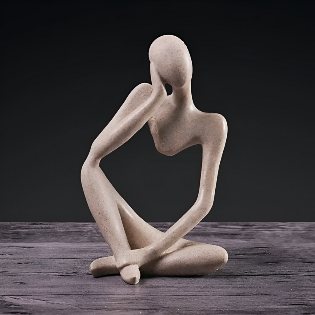 MindForm – Abstraktes Wandbild des Nachdenklichen im modernen Stil