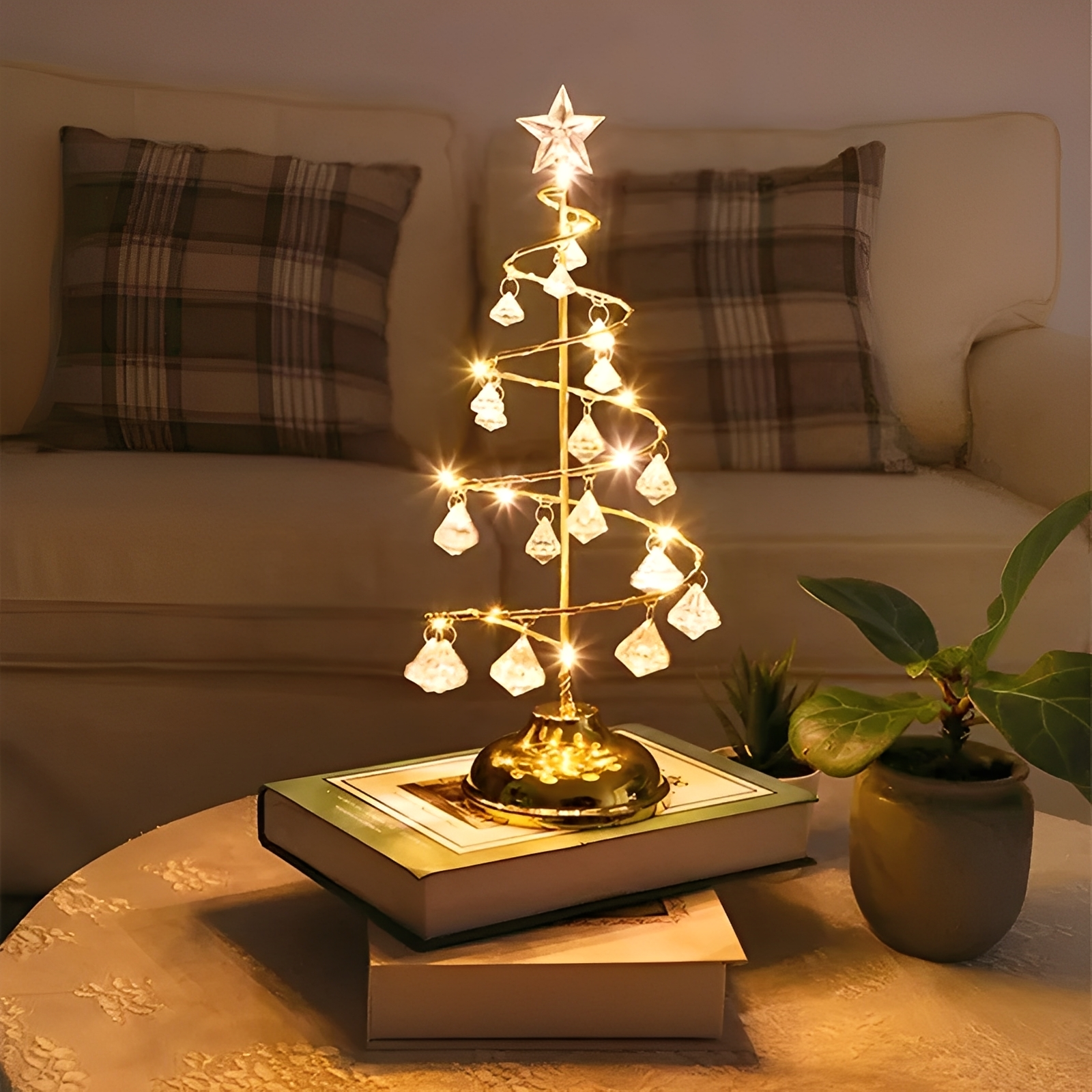 Yamira – Kristall Weihnachtsbaum LED-Lichterkette