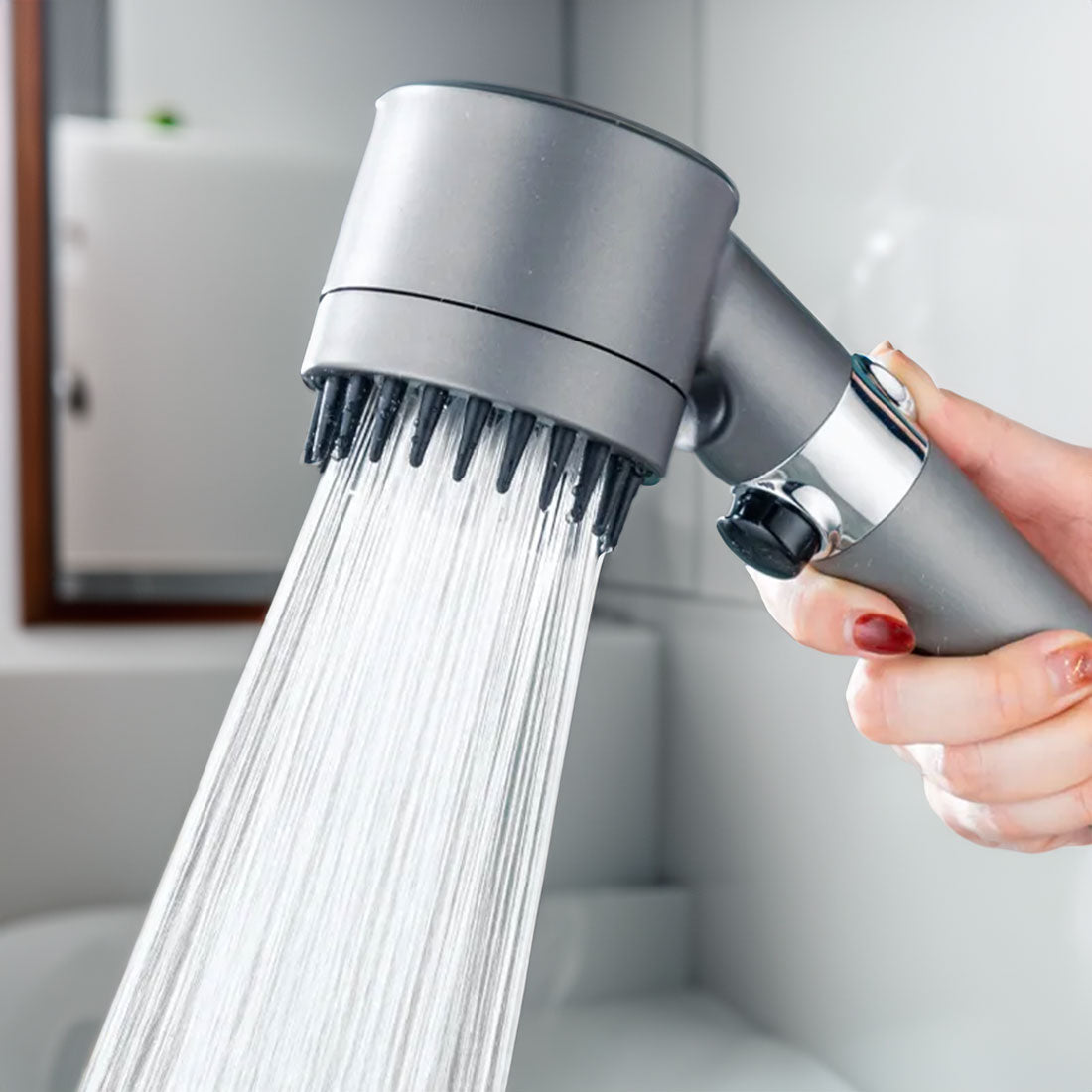AquaBoost – Hochdruck-Duschkopf mit 3 Modi und Filterfunktion